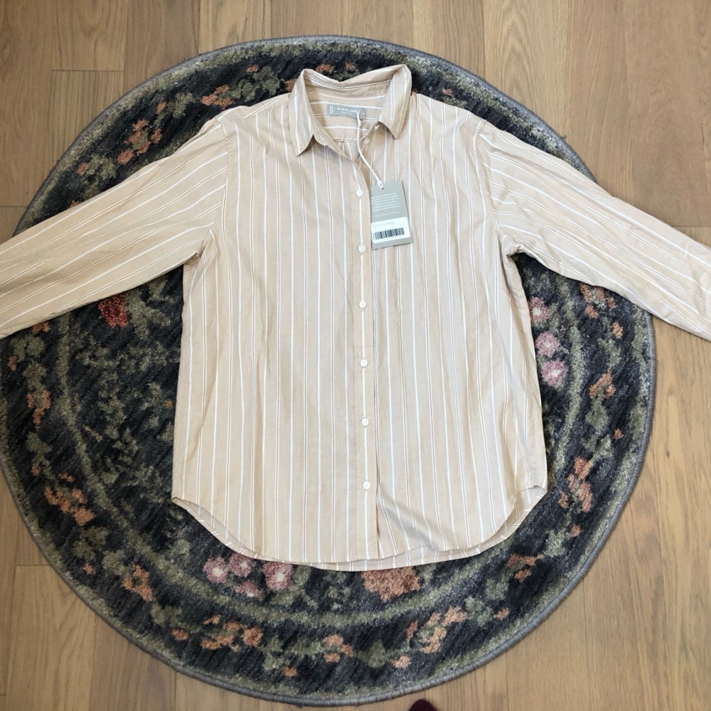 Everlane cotton blouse, size 8, new with tags
